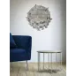 LUSTRO FARFALLE Okrągłe Srebrne 74x4x75 cm